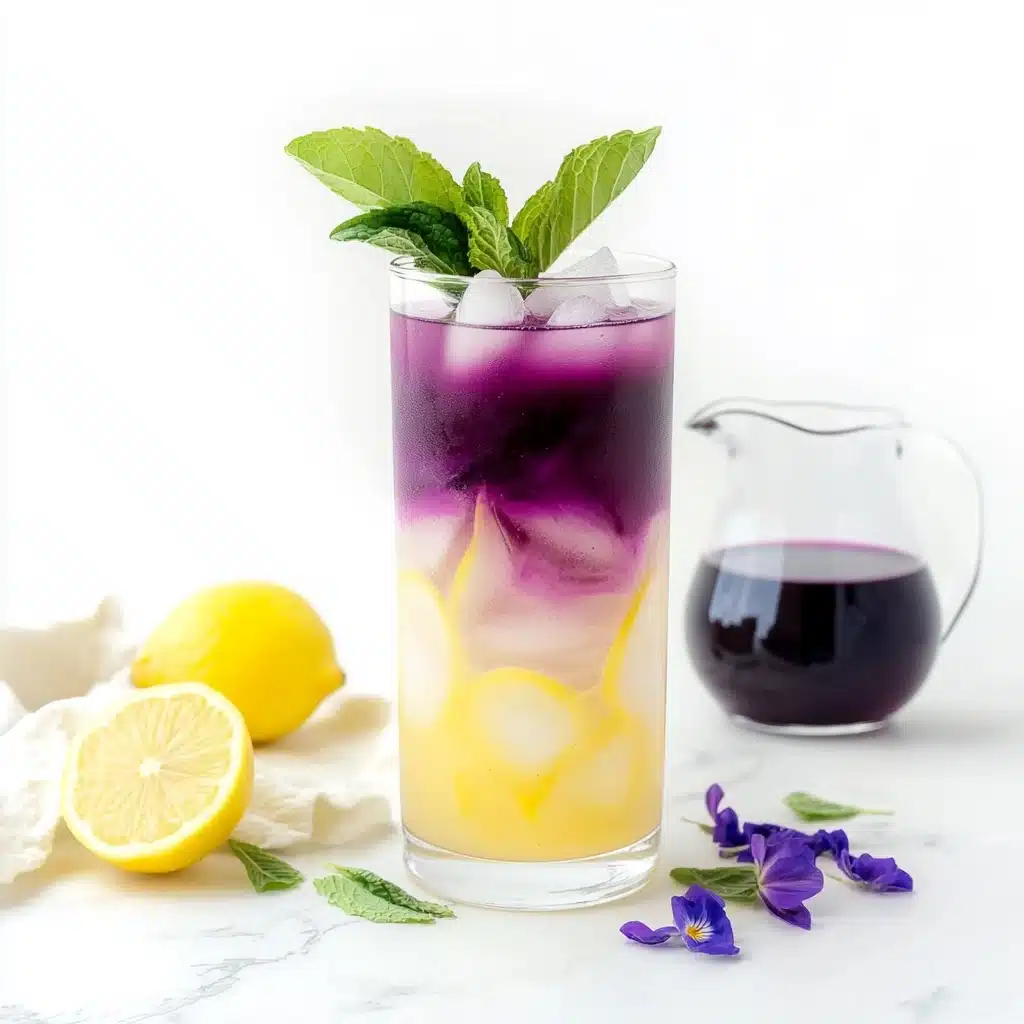 Butterfly Pea Flower Tea Lemonade Recipe - Recipe Image