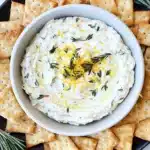 Whipped Feta Spread with Lemon, Garlic and Rosemary Recipe