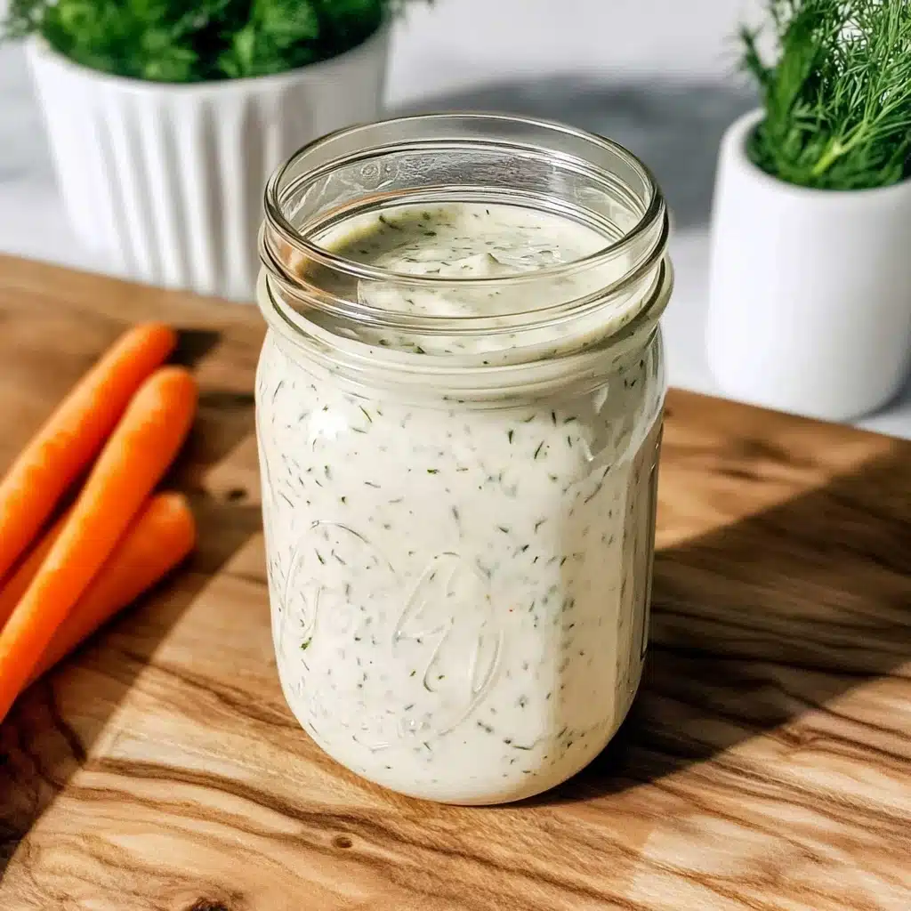 Creamy Dill Pickle Ranch Dressing Recipe - Recipe Image