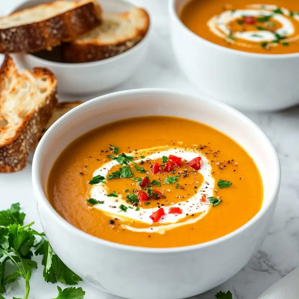 Roasted Red Pepper Gouda Soup Recipe - Recipe Image