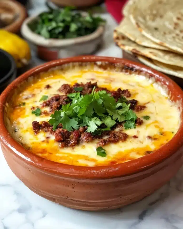 Queso Fundido with Chorizo Recipe