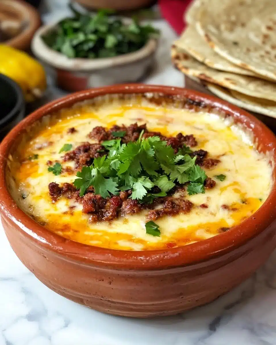 Queso Fundido with Chorizo Recipe