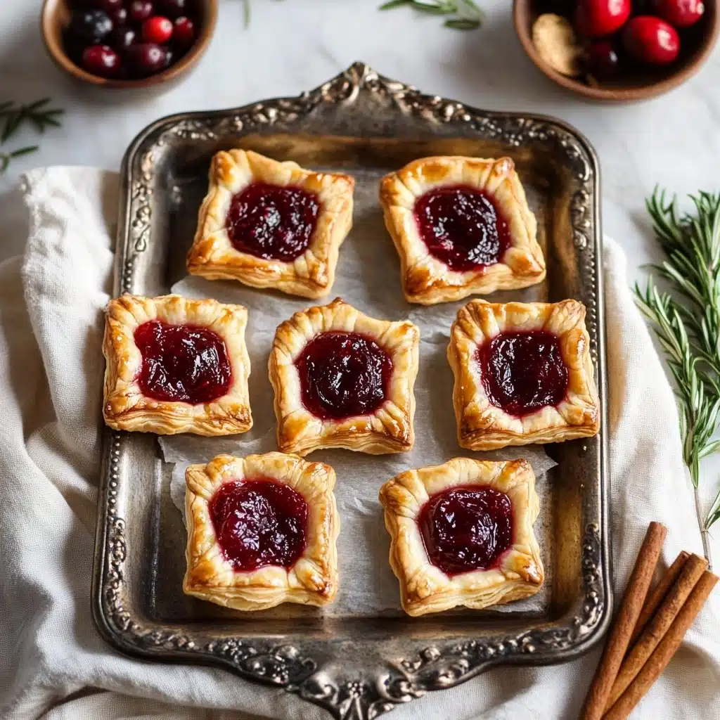 Cranberry Brie Puff Pastry Bites Recipe - Recipe Image