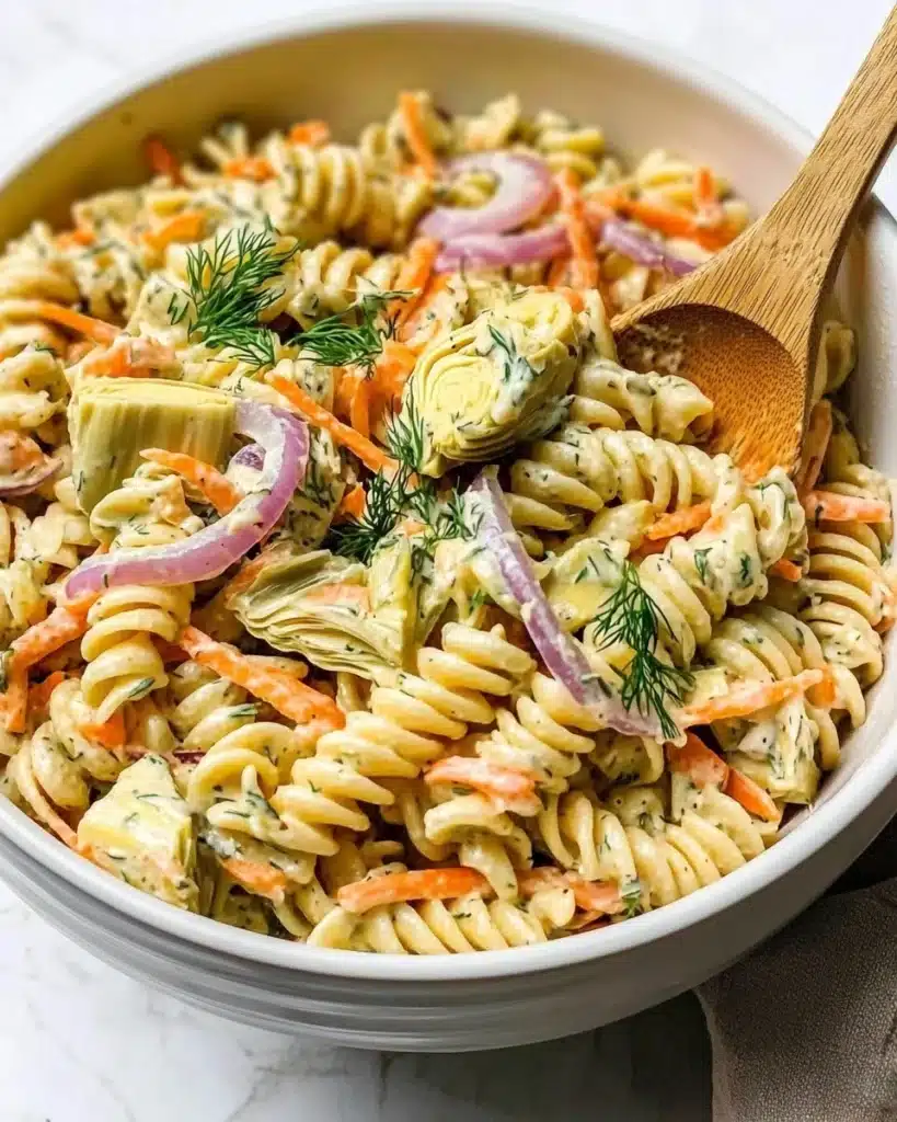 Creamy Dill Pickle Pasta Salad Recipe