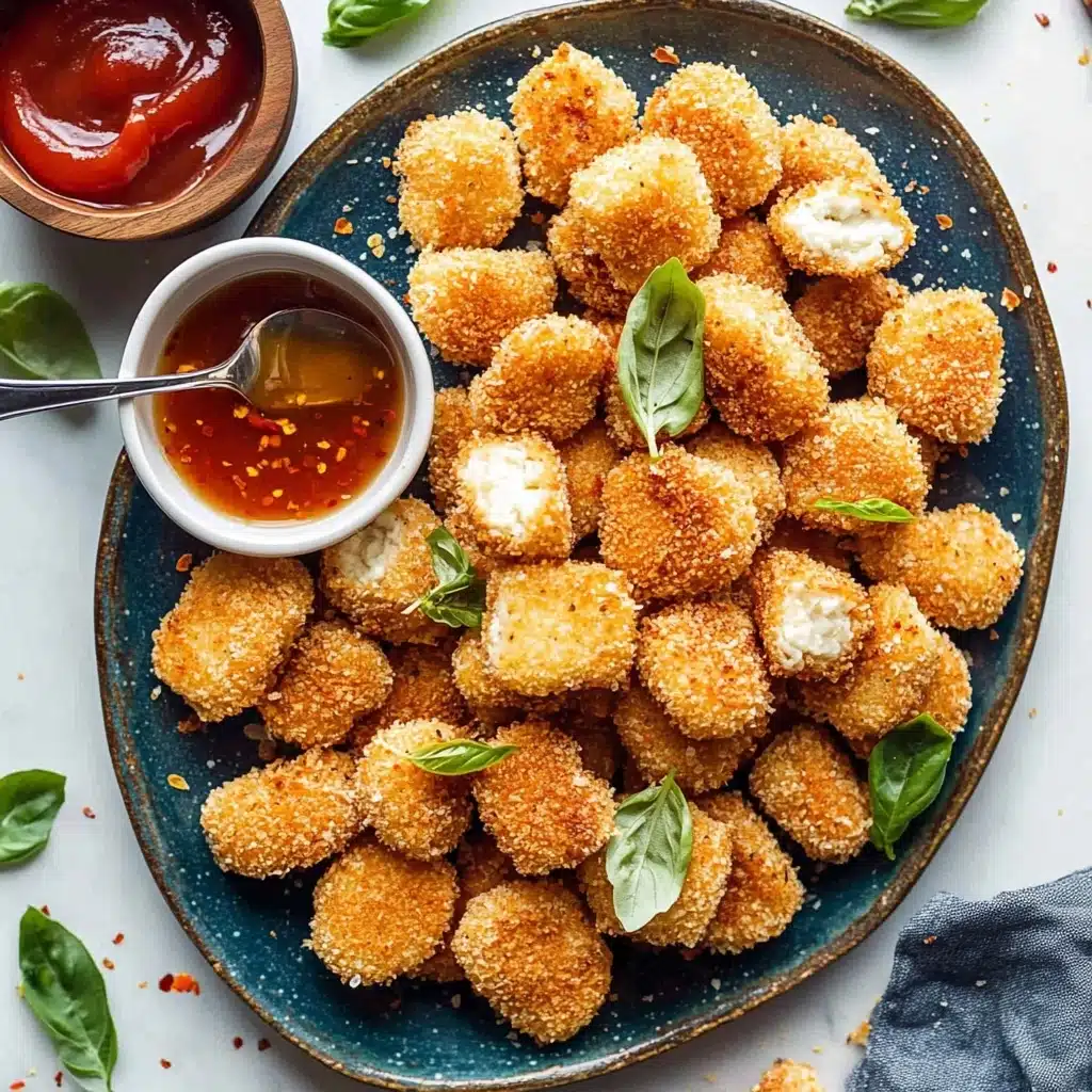 Oven Fried Halloumi Bites with Hot Honey Recipe - Recipe Image