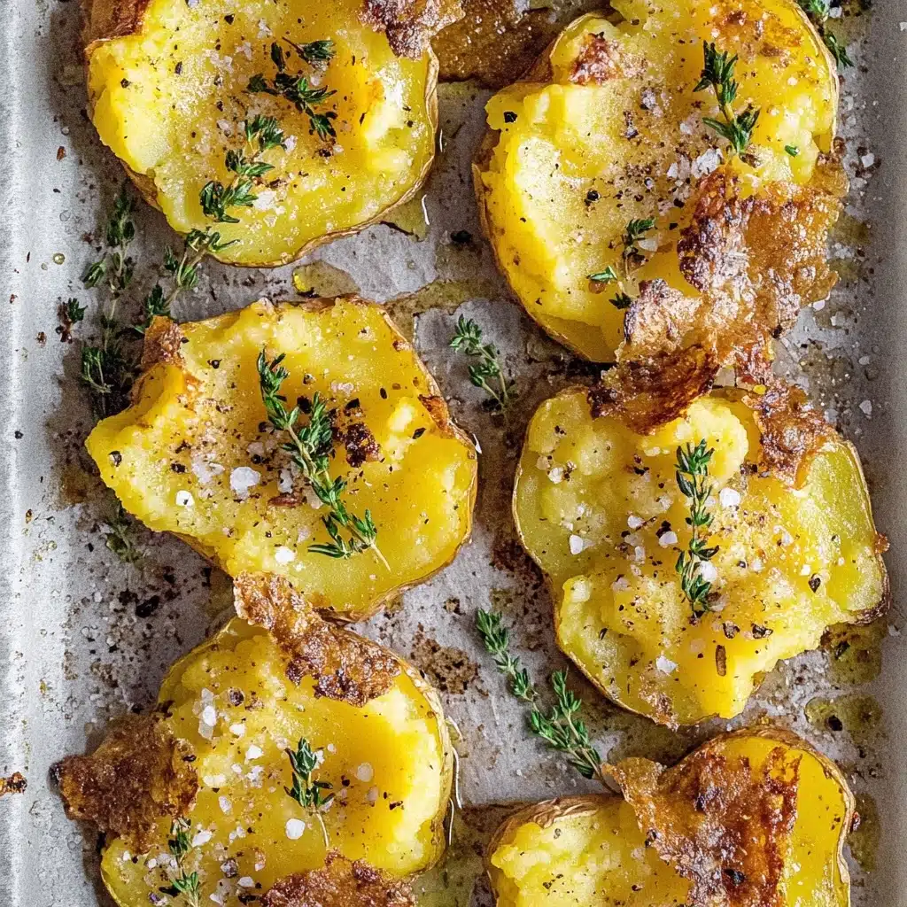 Crispy Parmesan Smashed Potatoes Recipe - Recipe Image