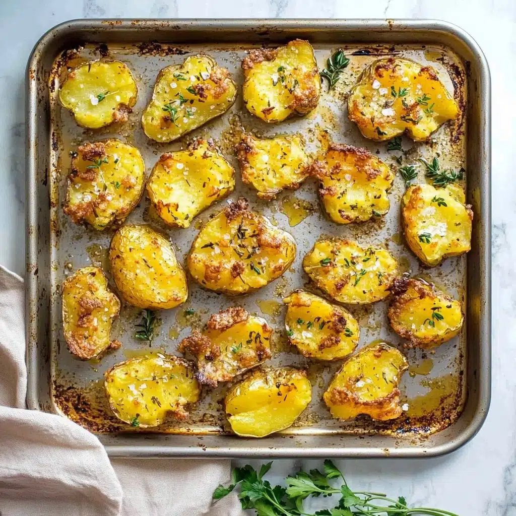 Crispy Parmesan Smashed Potatoes Recipe - Recipe Image