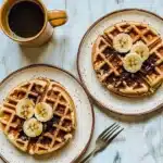 Banana Chocolate Chip Protein Waffles Recipe