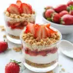 No Bake Strawberry Cheesecake Parfaits Recipe