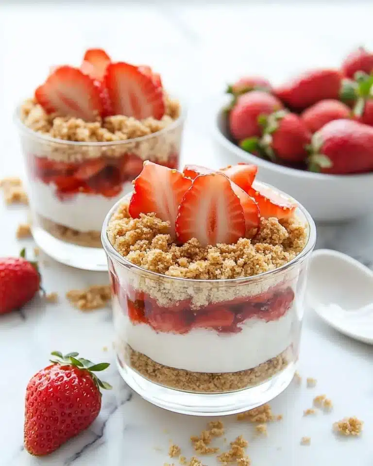 No Bake Strawberry Cheesecake Parfaits Recipe