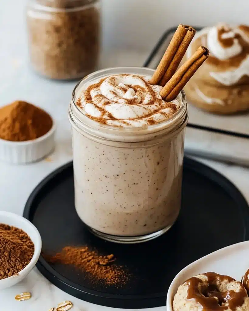 Cinnamon Roll Overnight Oats Recipe