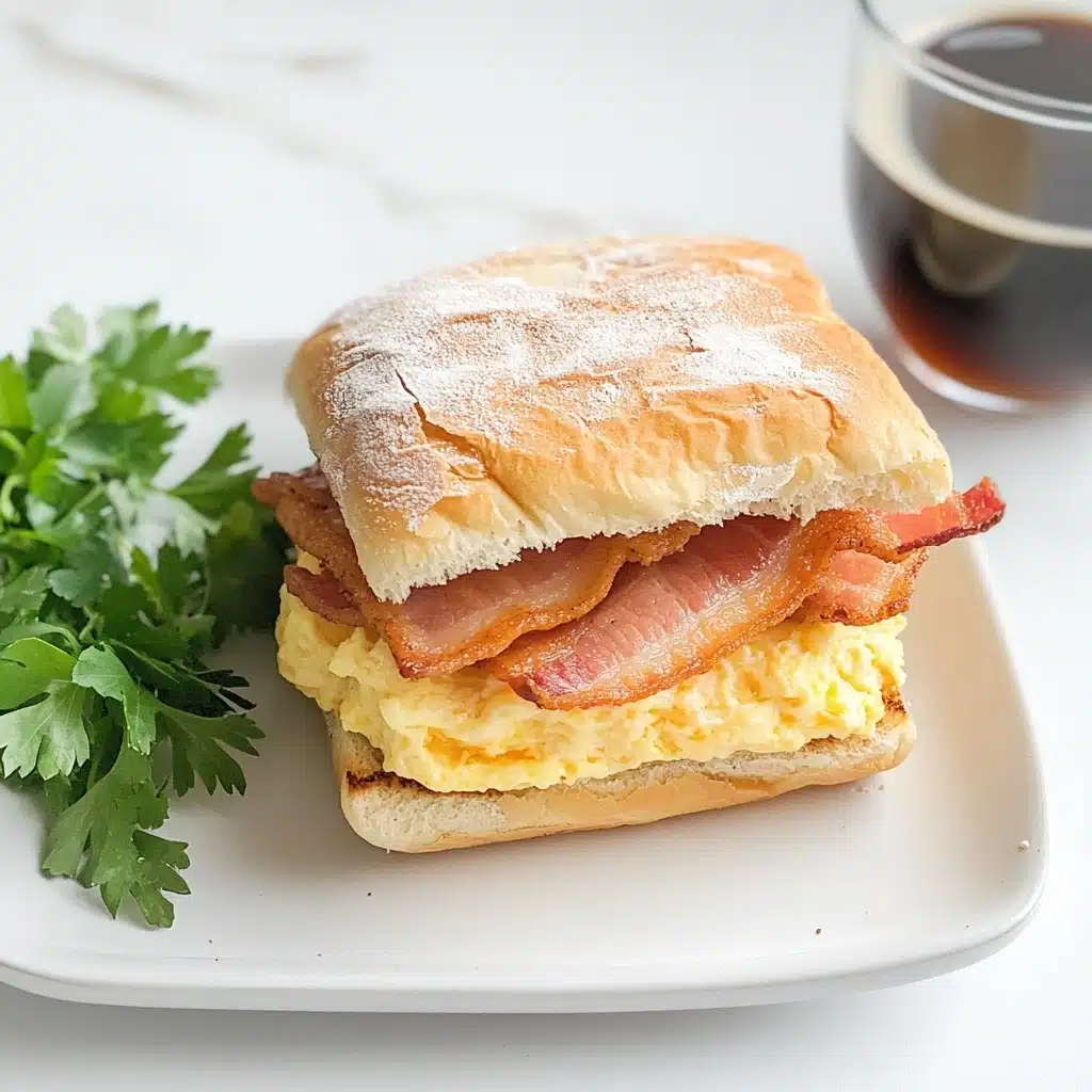 My Favorite Starbucks Bacon Gouda Breakfast Sandwich Recipe - Recipe Image