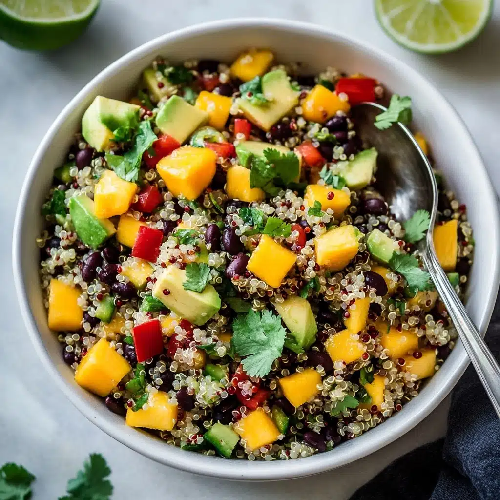 Fiesta Mango Black Bean Quinoa Salad Recipe - Recipe Image