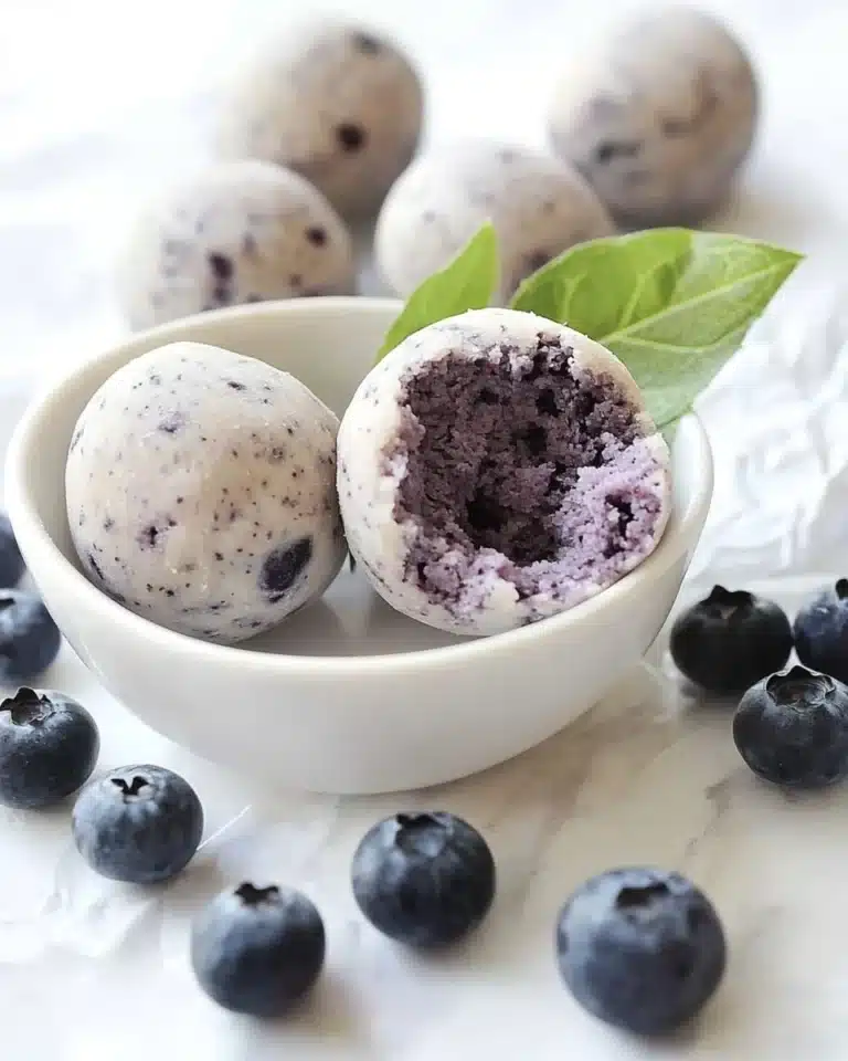 Blueberry Cheesecake Protein Balls Recipe