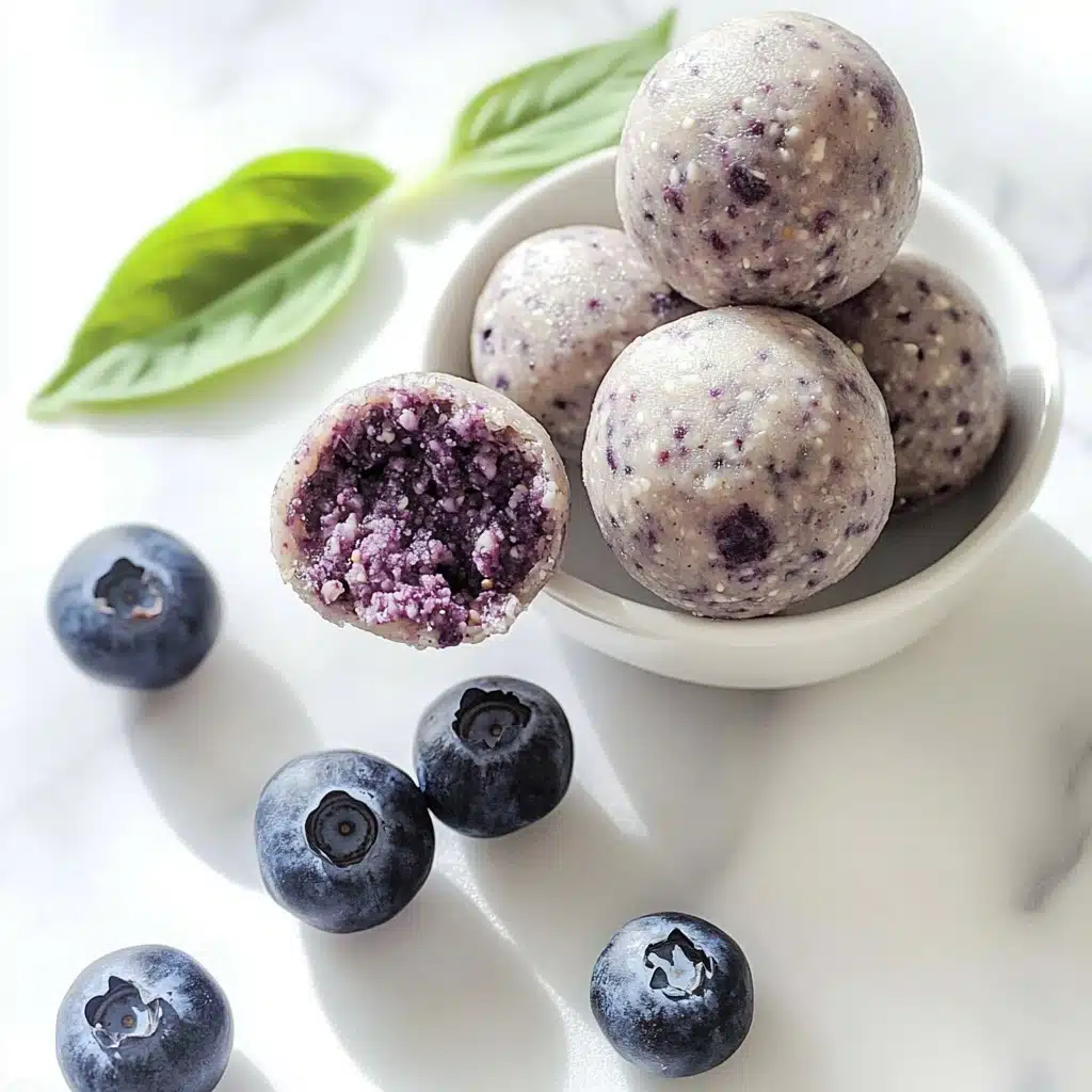 Blueberry Cheesecake Protein Balls Recipe - Recipe Image