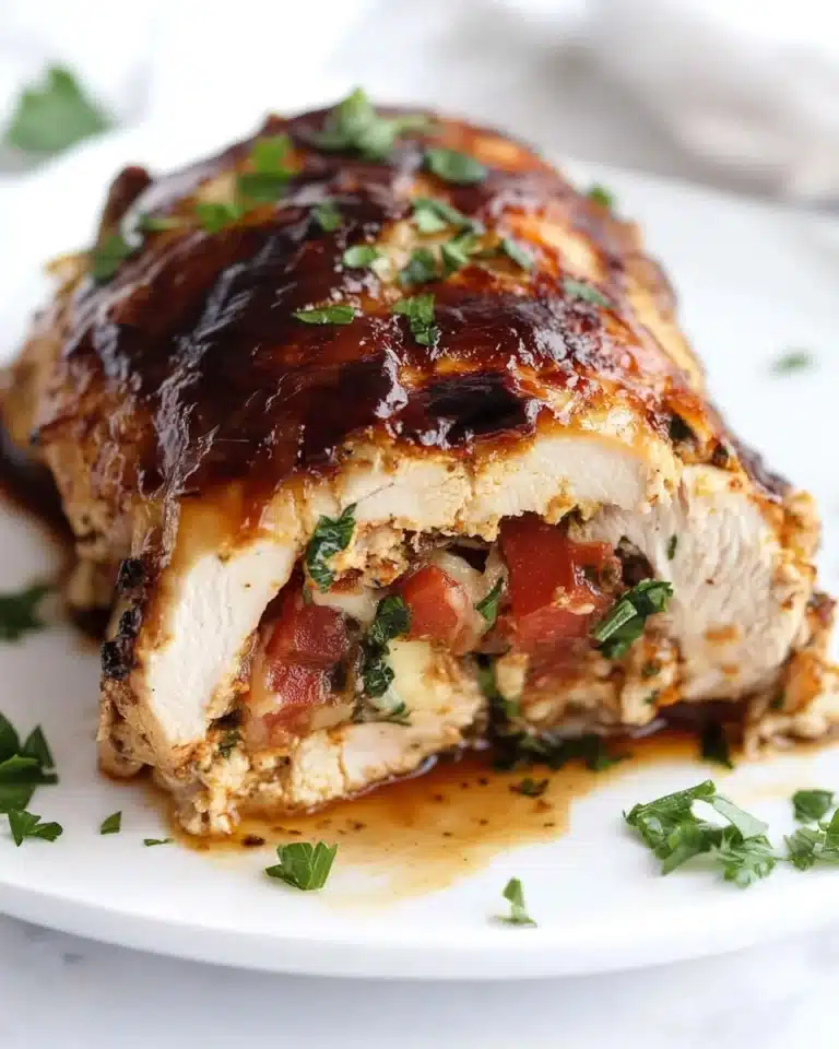 Caprese Stuffed Chicken with Balsamic Recipe