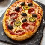 Hot Honey Garlic Flatbread Pizzas Recipe