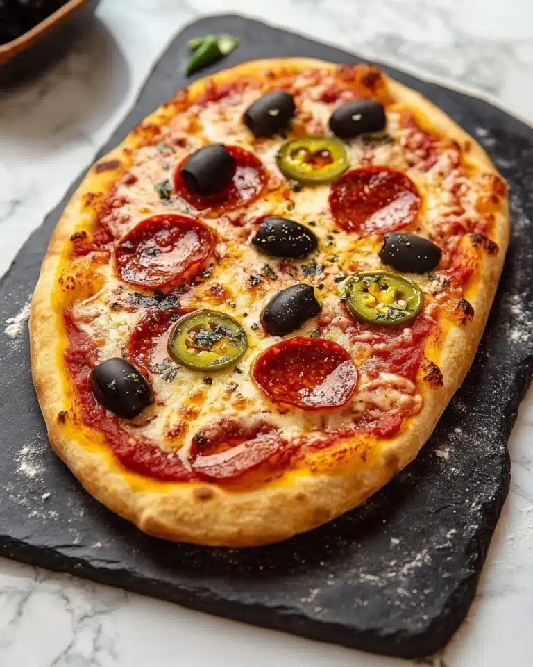 Hot Honey Garlic Flatbread Pizzas Recipe