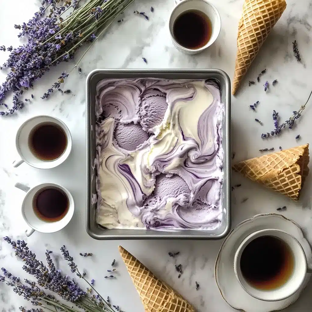 Earl Grey Ice Cream with Lavender Recipe - Recipe Image