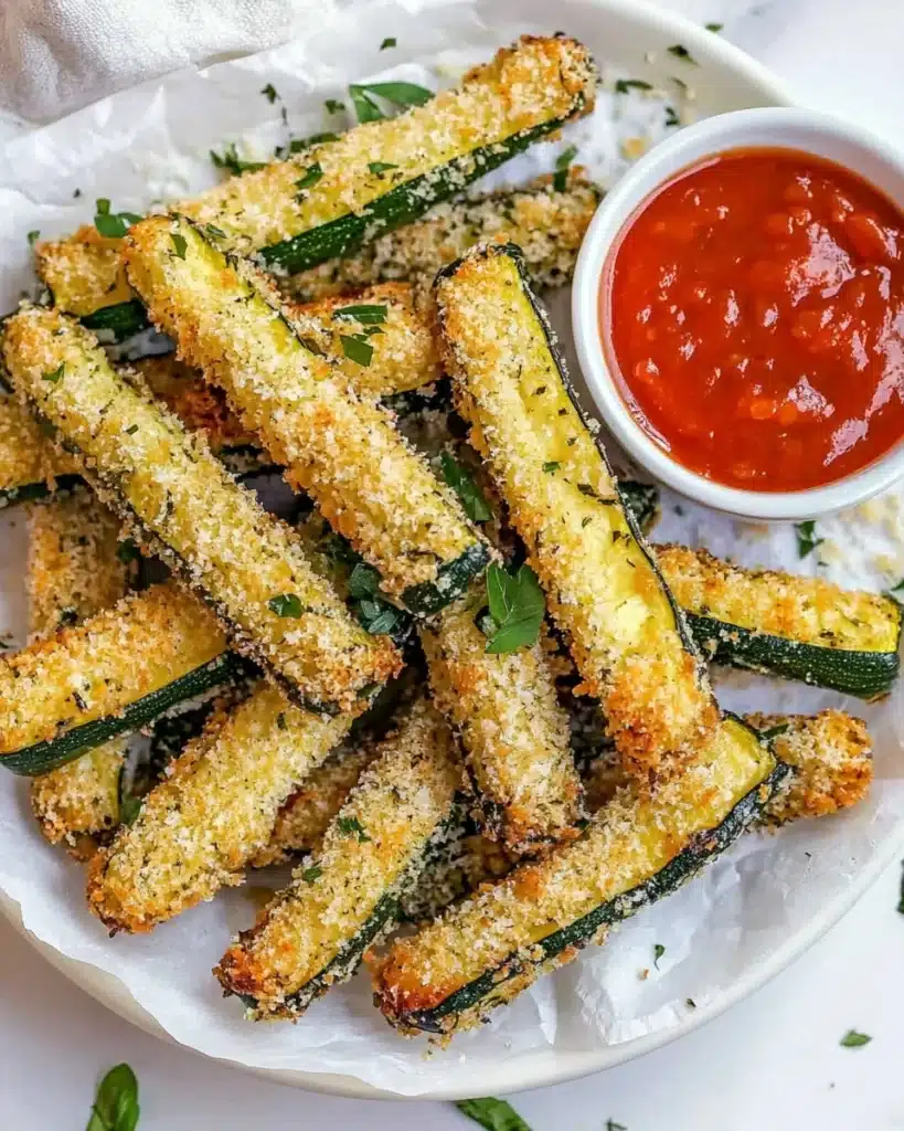 Air Fryer Parmesan Zucchini Fries Recipe