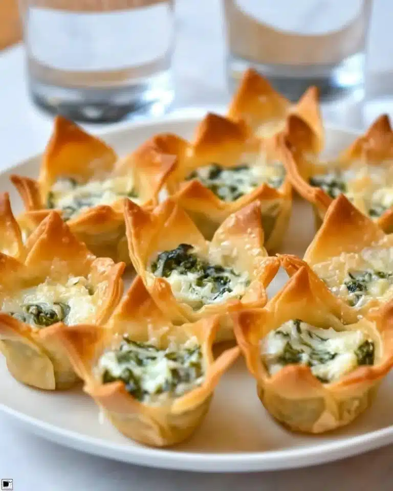 Spinach-Artichoke Dip Wonton Cups Recipe