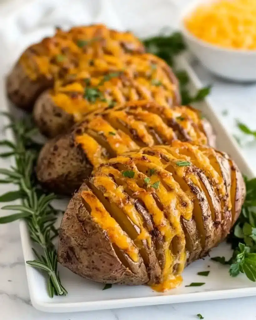 Cheesy Accordion Potatoes Recipe