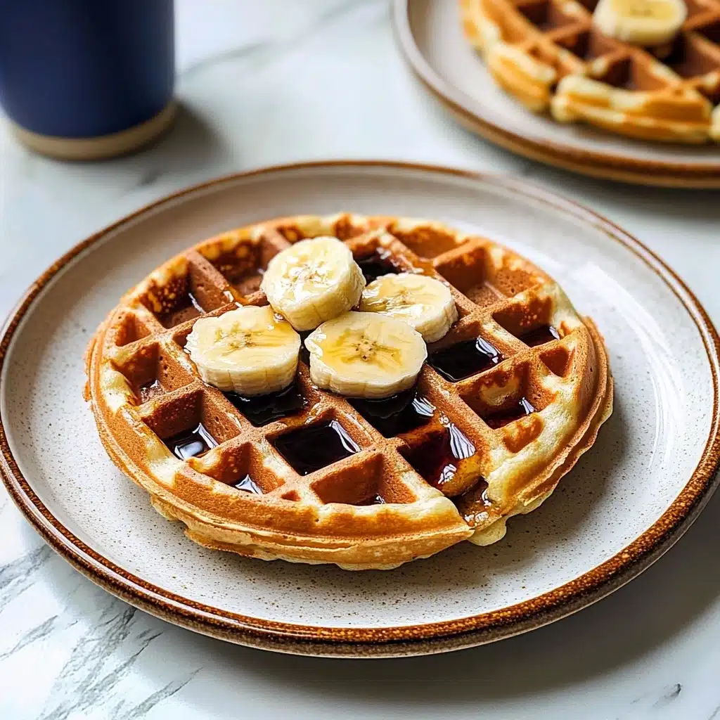 Banana Chocolate Chip Protein Waffles Recipe - Recipe Image