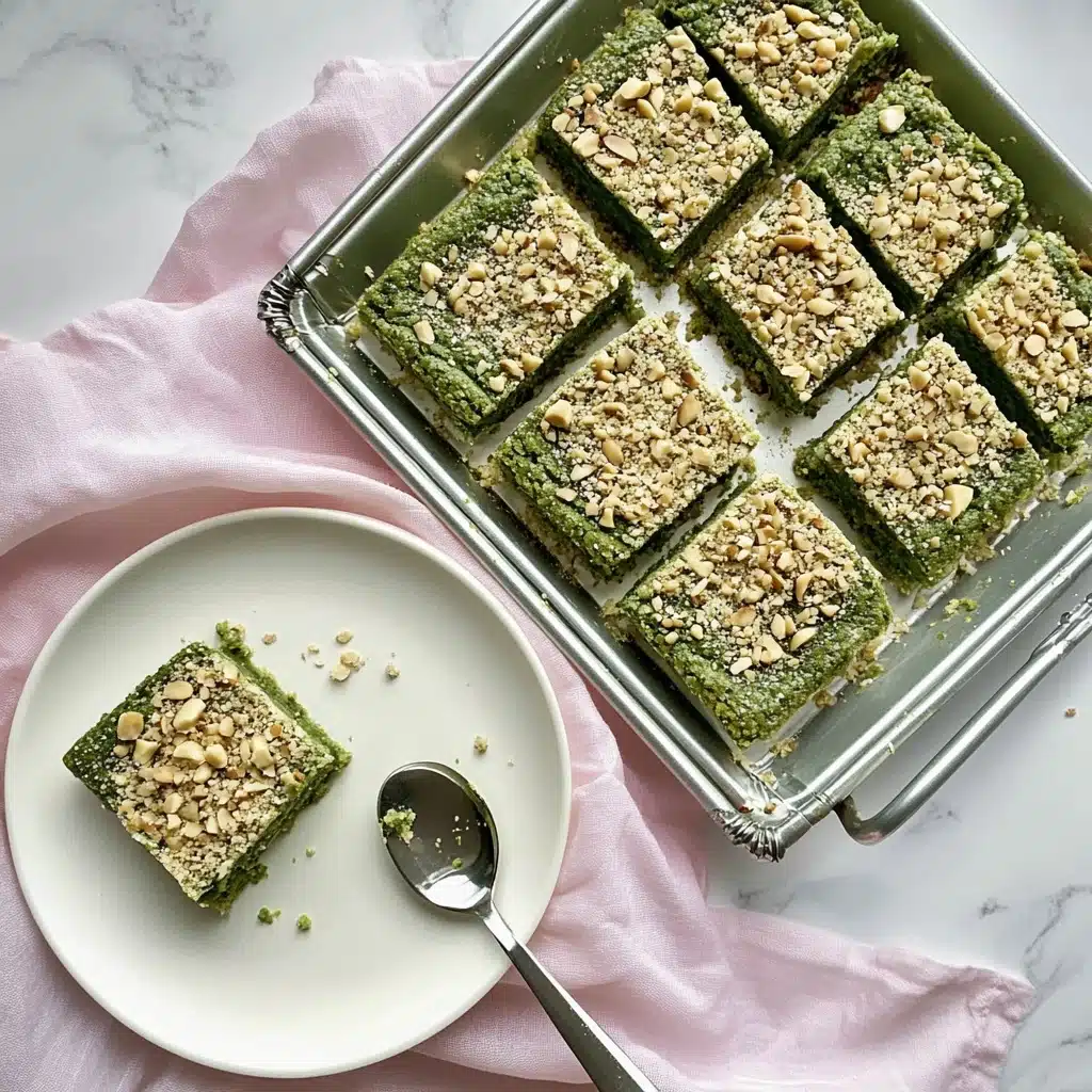 Matcha White Chocolate Brownies Recipe - Recipe Image