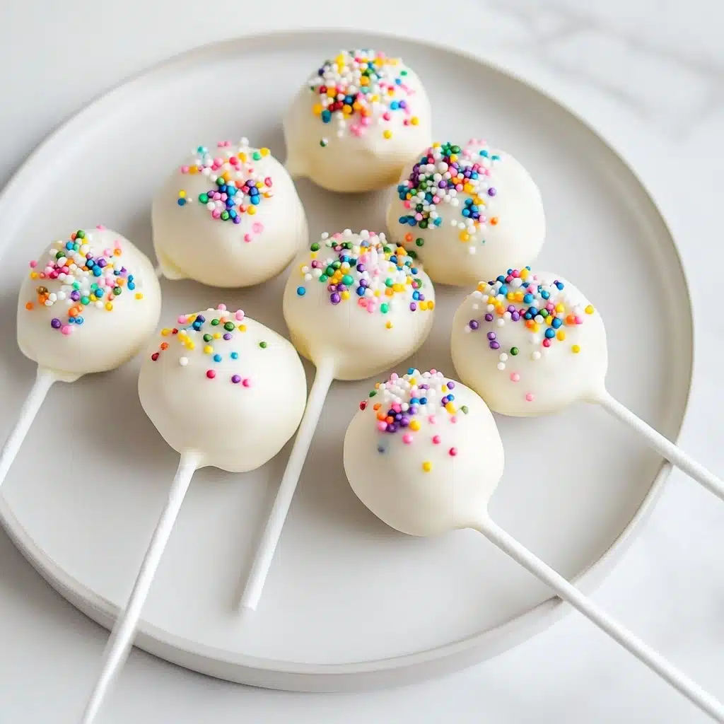 3 Ingredient Funfetti Cake Pops Recipe - Recipe Image