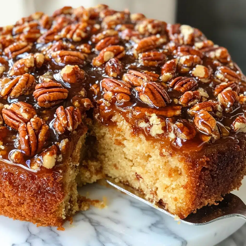 Pecan Upside Down Cake Recipe - Recipe Image