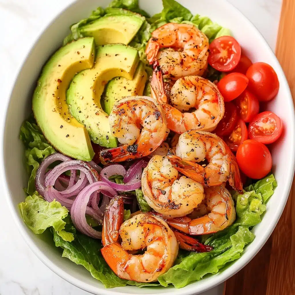 Shrimp Avocado Salad with Honey Lime Dressing Recipe - Recipe Image