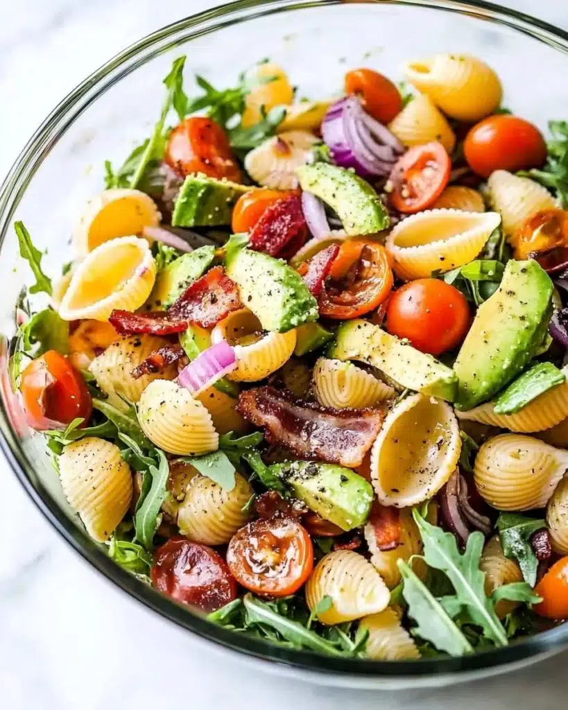 BLT Pasta Salad with Avocado Recipe