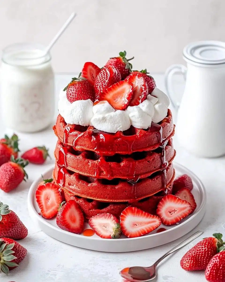 Strawberry Waffles Recipe