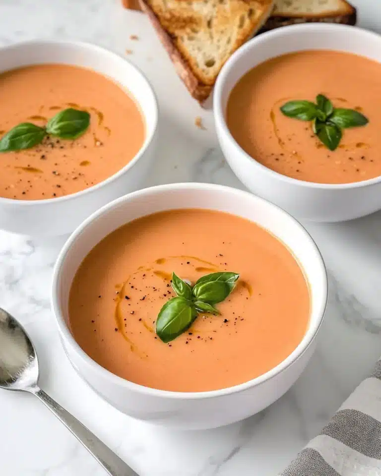 Creamy Tomato Basil Soup Recipe