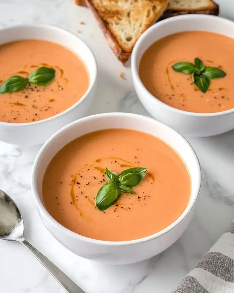 Creamy Tomato Basil Soup Recipe