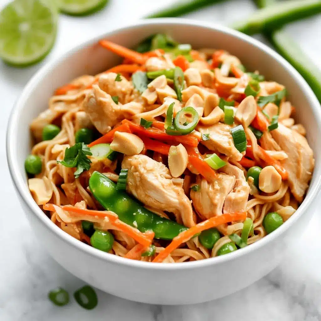Healthy Slow Cooker Thai Peanut Chicken Recipe - Recipe Image