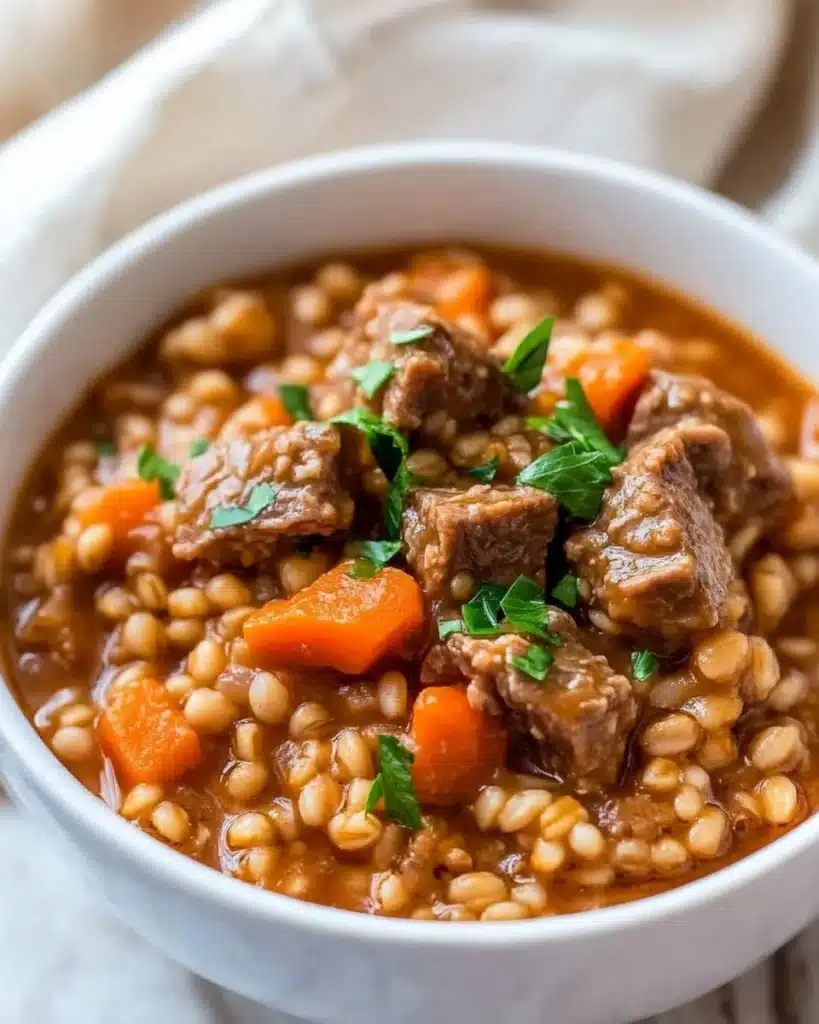 Hearty Beef Barley Soup Recipe