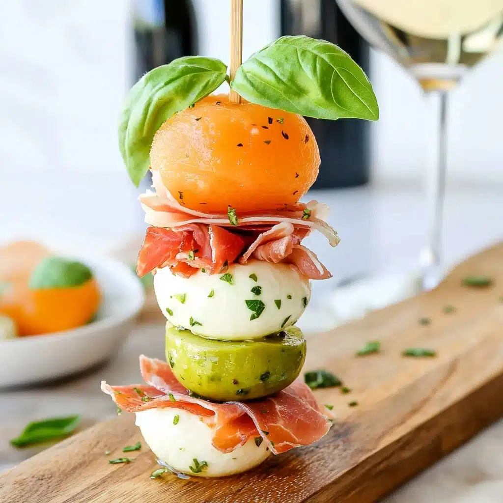 Prosciutto Melon Skewers Recipe - Recipe Image