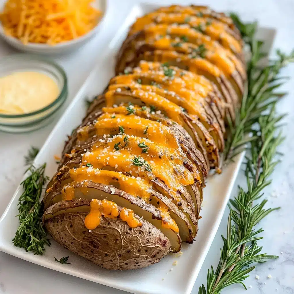 Cheesy Accordion Potatoes Recipe - Recipe Image