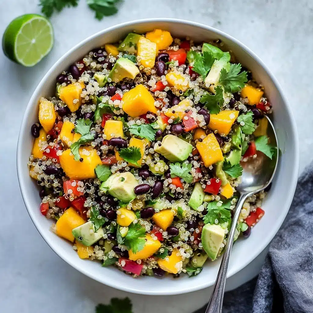 Fiesta Mango Black Bean Quinoa Salad Recipe - Recipe Image