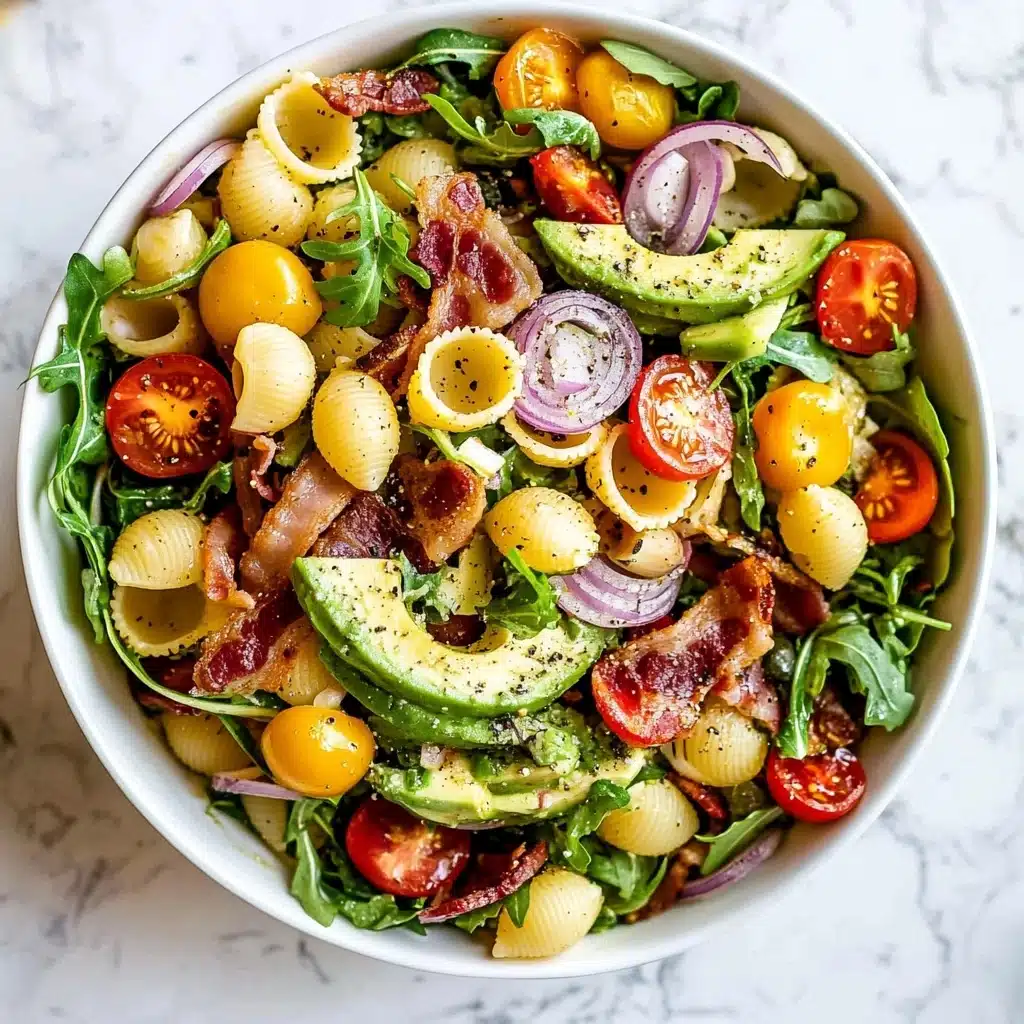 BLT Pasta Salad with Avocado Recipe - Recipe Image