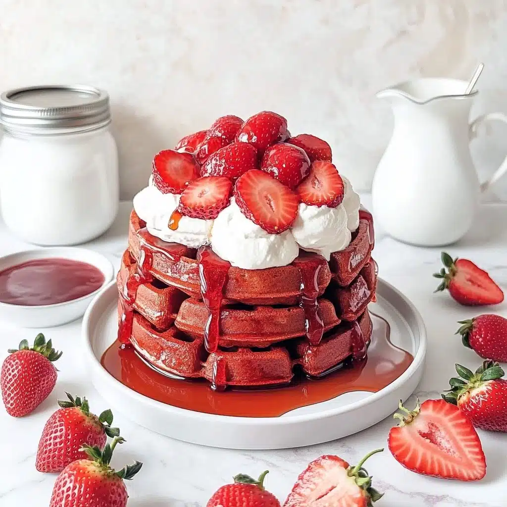 Strawberry Waffles Recipe - Recipe Image