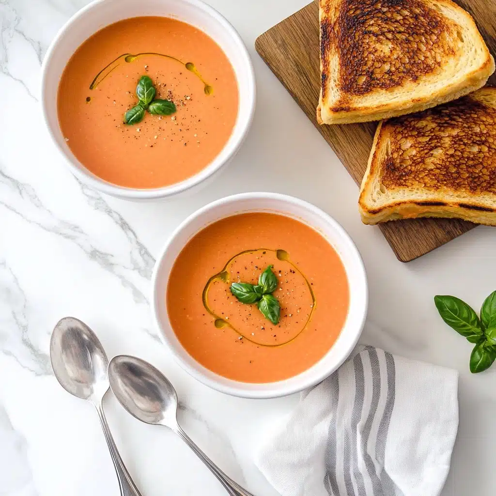 Creamy Tomato Basil Soup Recipe - Recipe Image
