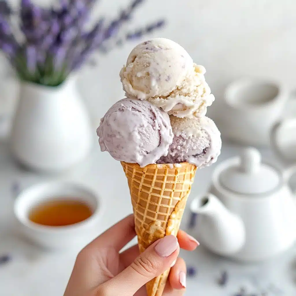 Earl Grey Ice Cream with Lavender Recipe - Recipe Image
