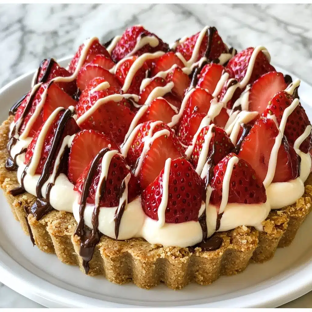 STRAWBERRY MASCARPONE HAZELNUT CHOCOLATE TART Recipe - Recipe Image