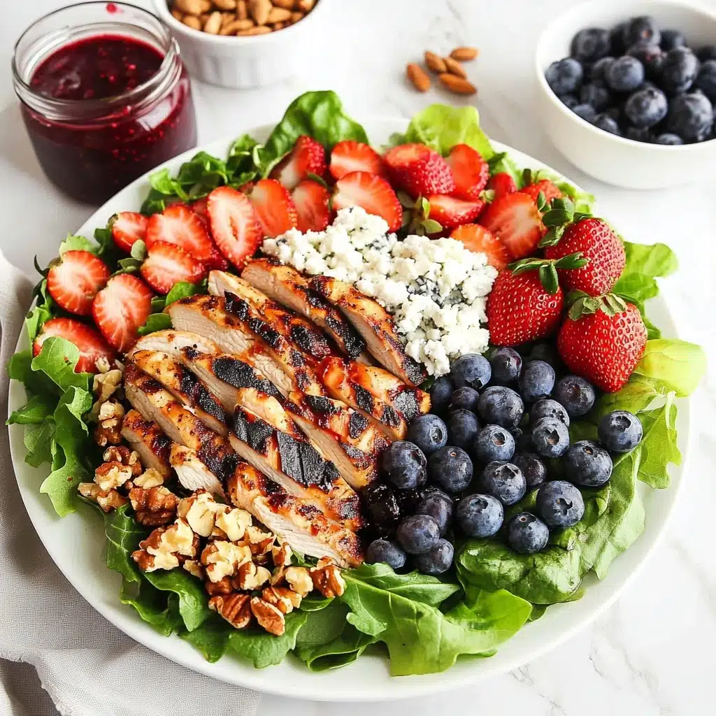 Grilled Chicken Salad with Blueberry Balsamic Vinaigrette Recipe - Recipe Image