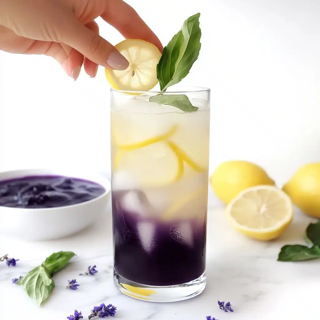 Butterfly Pea Flower Tea Lemonade Recipe - Recipe Image
