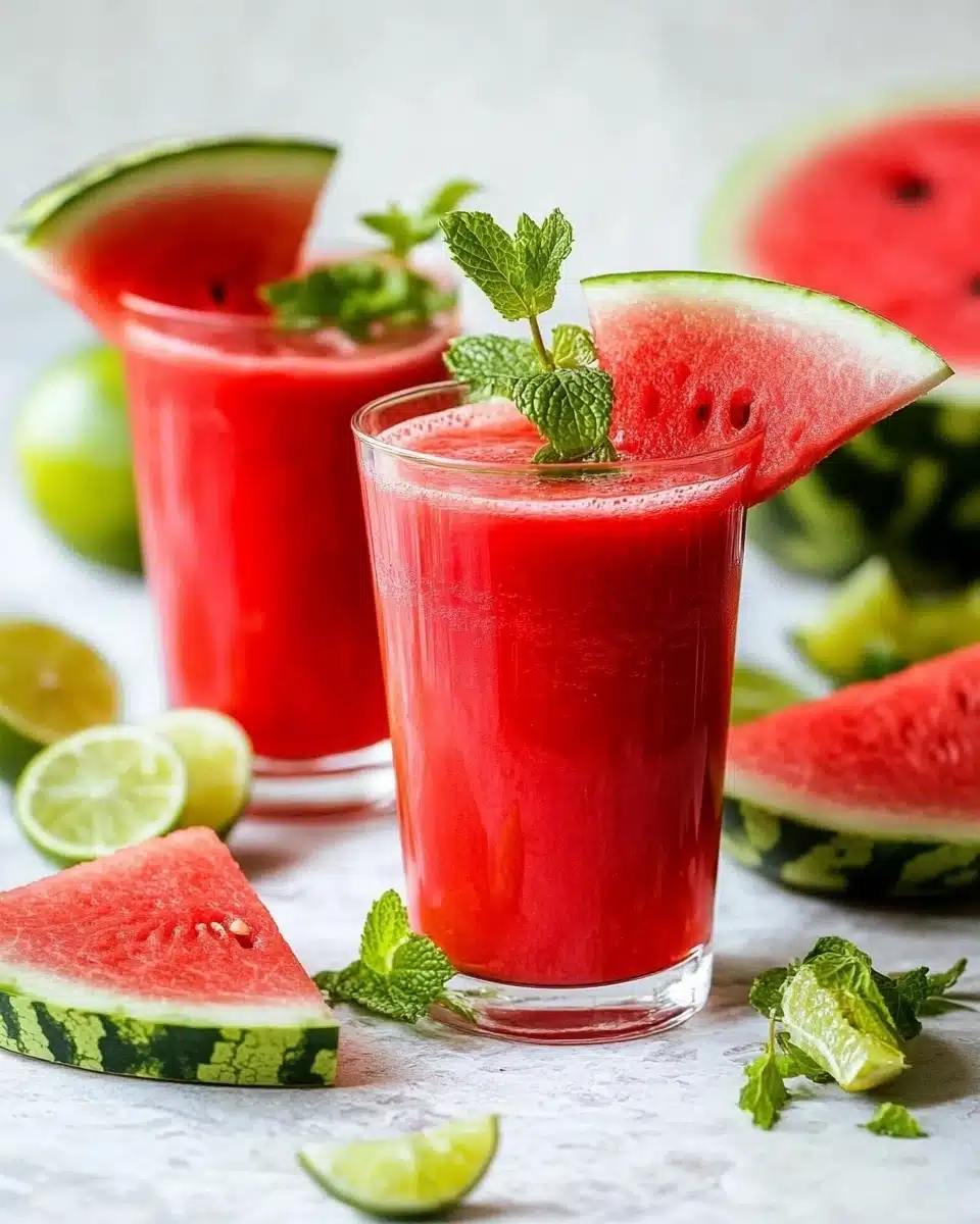 Watermelon Cucumber Agua Fresca Recipe