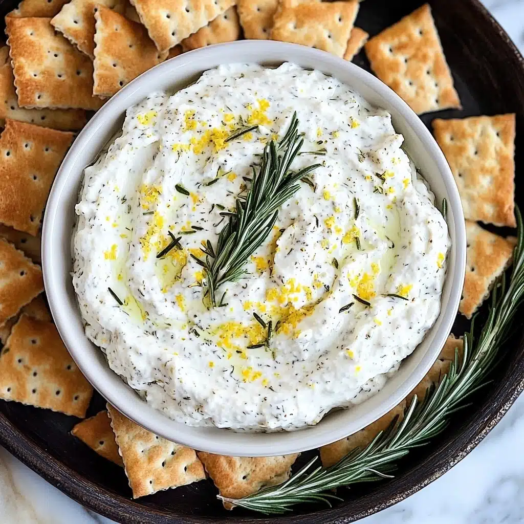 Whipped Feta Spread with Lemon, Garlic and Rosemary Recipe - Recipe Image