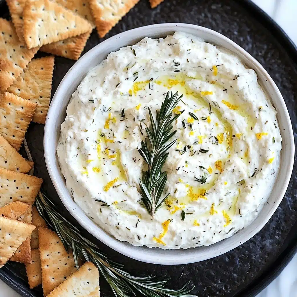 Whipped Feta Spread with Lemon, Garlic and Rosemary Recipe - Recipe Image